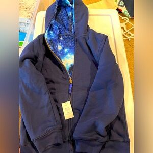 NWT Girls reversible sweatshirt